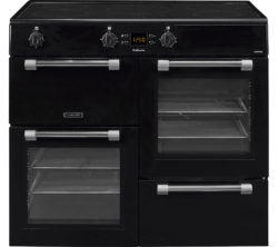 LEISURE Cookmaster CK100D210K Electric Induction Range Cooker - Black & Chrome